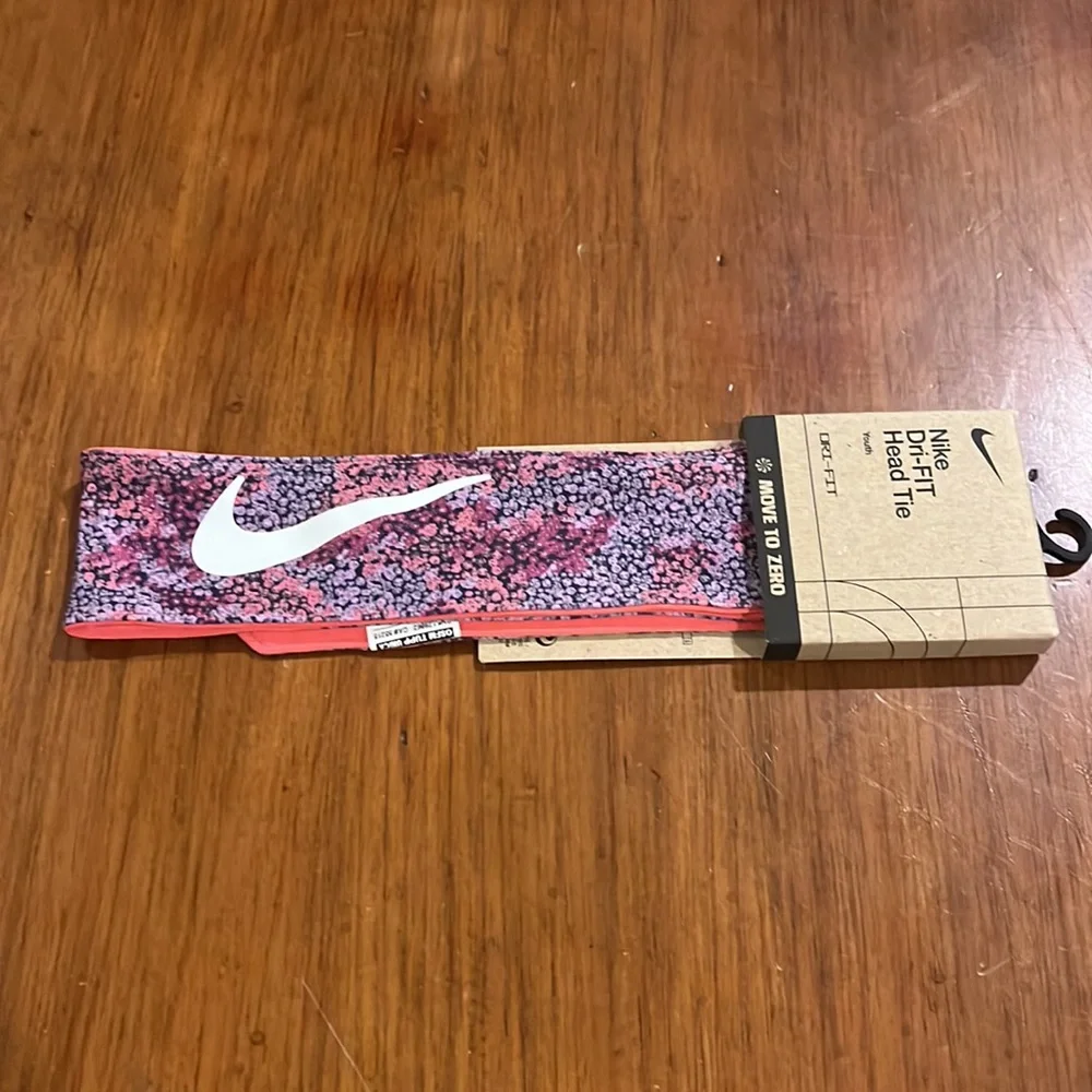 Nike Dri Fit Head Tie new Youth size sweat band adjustable headband